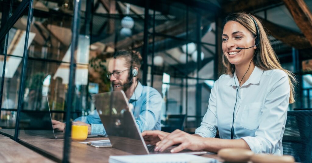 customer support agents resolving customer queries using ai ticketing system
